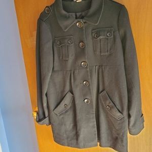 Beautiful black peacoat